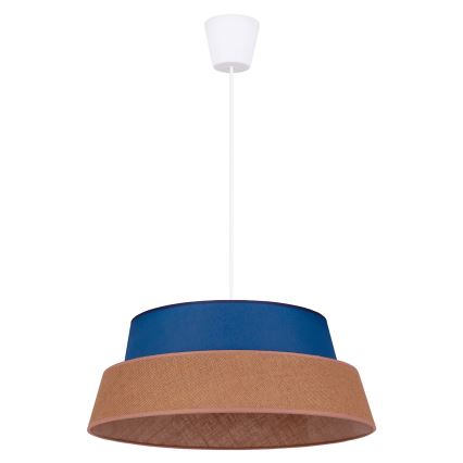 Duolla - Lestenec na vrvici GALAXY 1xE27/40W/230V pr. 50 cm modra