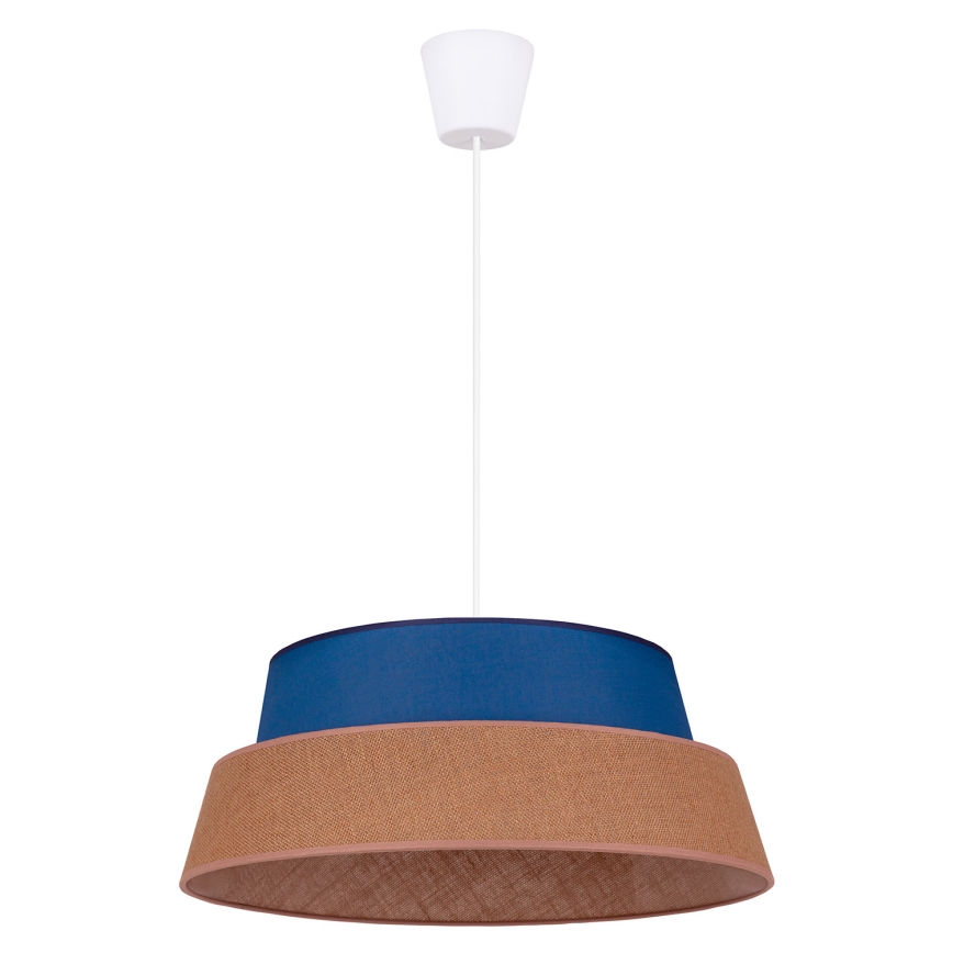 Duolla - Lestenec na vrvici GALAXY 1xE27/40W/230V pr. 50 cm modra