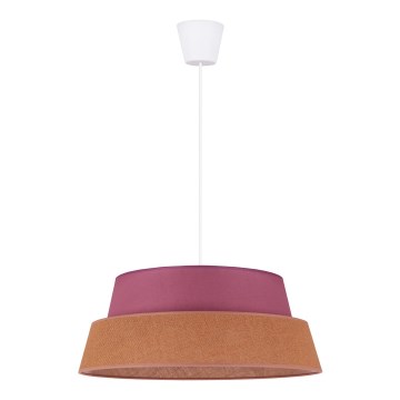 Duolla - Lestenec na vrvici GALAXY 1xE27/40W/230V pr. 50 cm roza