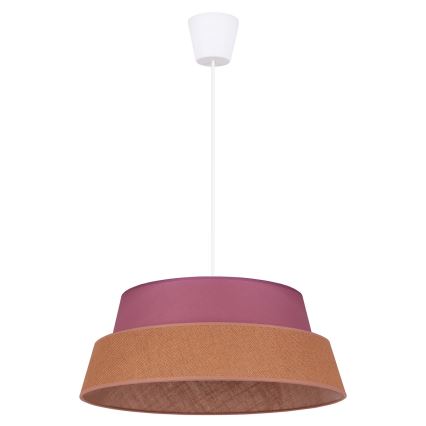 Duolla - Lestenec na vrvici GALAXY 1xE27/40W/230V pr. 50 cm roza