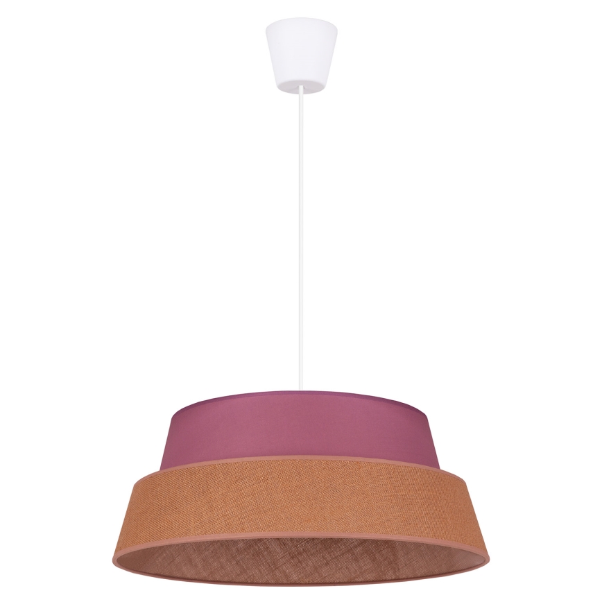 Duolla - Lestenec na vrvici GALAXY 1xE27/40W/230V pr. 50 cm roza