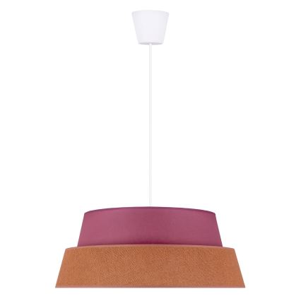 Duolla - Lestenec na vrvici GALAXY 1xE27/40W/230V pr. 50 cm roza