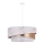 Duolla - Lestenec na vrvici KOBO 1xE27/15W/230V pr. 45 cm bela/rosegold