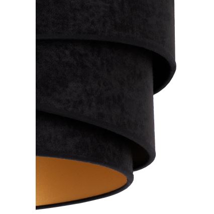 Duolla - Lestenec na vrvici KOBO 1xE27/15W/230V pr. 45 cm črna/zlata