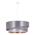 Duolla - Lestenec na vrvici KOBO 1xE27/15W/230V pr. 45 cm srebrna/zlata
