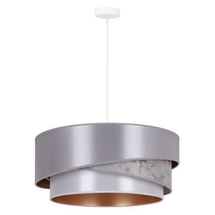 Duolla - Lestenec na vrvici KOBO 1xE27/15W/230V pr. 45 cm srebrna/zlata