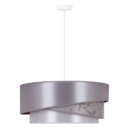 Duolla - Lestenec na vrvici KOBO 1xE27/15W/230V pr. 45 cm srebrna/zlata