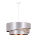 Duolla - Lestenec na vrvici KOBO 1xE27/15W/230V pr. 45 cm srebrna/zlata