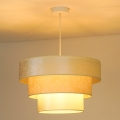 Duolla - Lestenec na vrvici LUNETA 1xE27/40W/230V pr. 45 cm krem barva