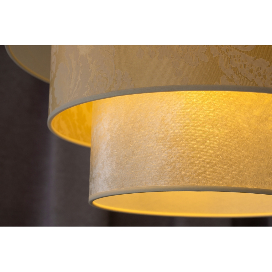 Duolla - Lestenec na vrvici LUNETA 1xE27/40W/230V pr. 45 cm krem barva