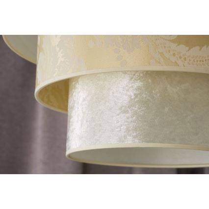 Duolla - Lestenec na vrvici LUNETA 1xE27/40W/230V pr. 45 cm krem barva