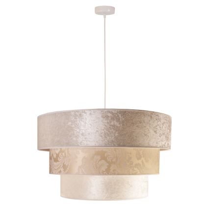 Duolla - Lestenec na vrvici LUNETA 1xE27/40W/230V pr. 45 cm krem barva