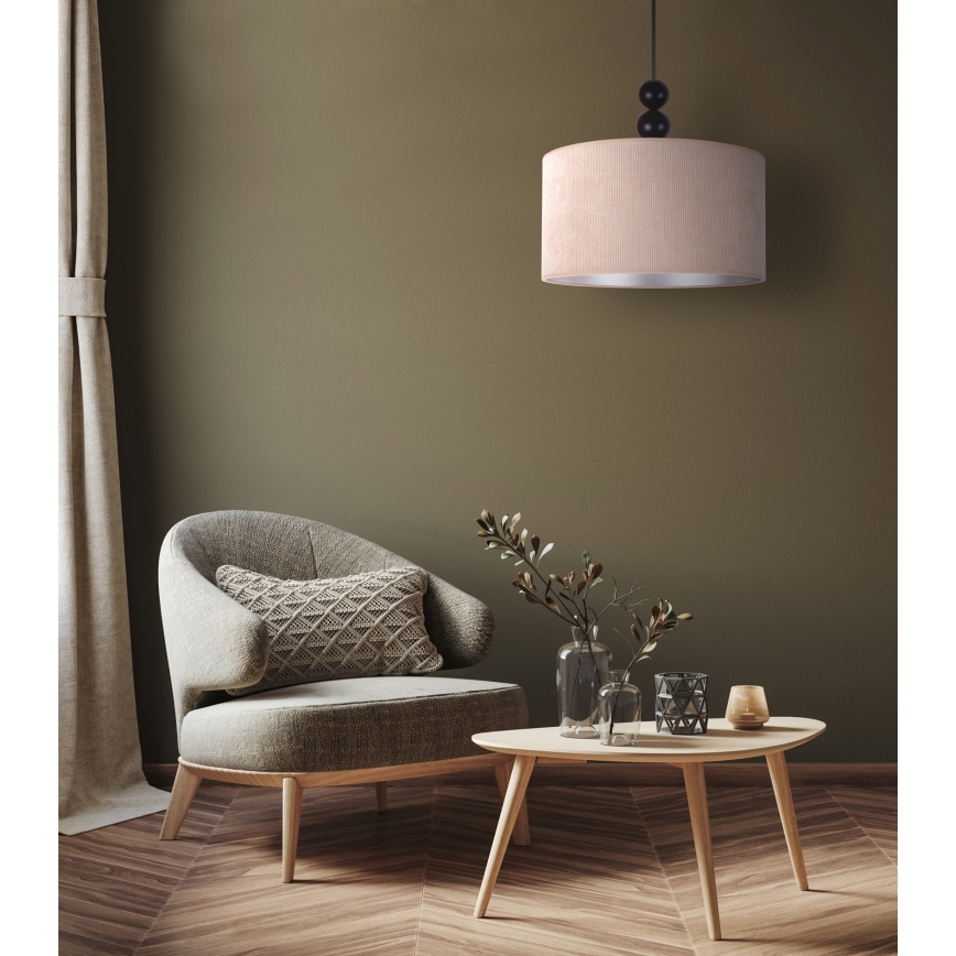 Duolla - Lestenec na vrvici LYON 1xE27/15W/230V pr. 40 cm bež