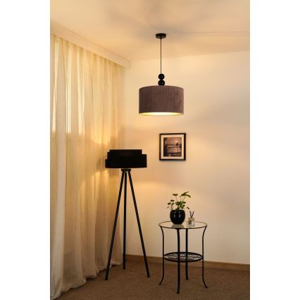 Duolla - Lestenec na vrvici LYON 1xE27/15W/230V pr. 40 cm rjava