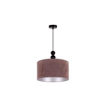 Duolla - Lestenec na vrvici LYON 1xE27/15W/230V pr. 40 cm rjava