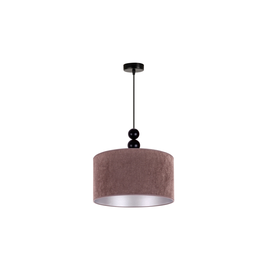 Duolla - Lestenec na vrvici LYON 1xE27/15W/230V pr. 40 cm rjava