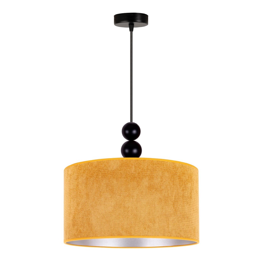 Duolla - Lestenec na vrvici LYON 1xE27/15W/230V pr. 40 cm rumena