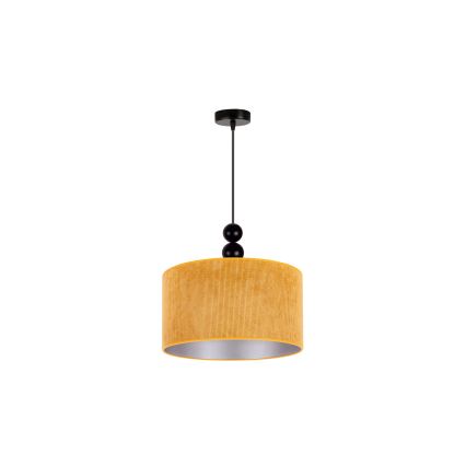 Duolla - Lestenec na vrvici LYON 1xE27/15W/230V pr. 40 cm rumena