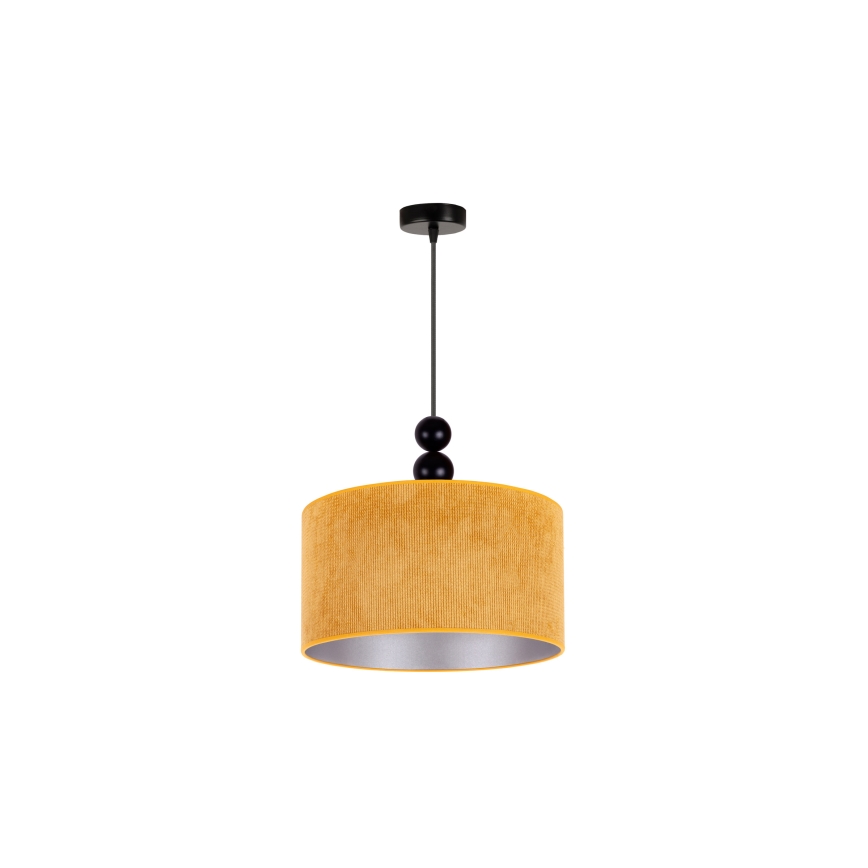 Duolla - Lestenec na vrvici LYON 1xE27/15W/230V pr. 40 cm rumena