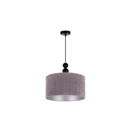 Duolla - Lestenec na vrvici LYON 1xE27/15W/230V pr. 40 cm siva