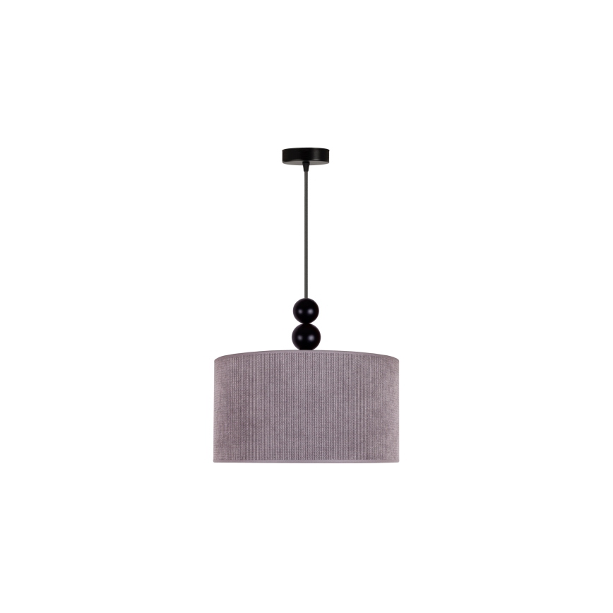 Duolla - Lestenec na vrvici LYON 1xE27/15W/230V pr. 40 cm siva