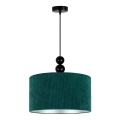 Duolla - Lestenec na vrvici LYON 1xE27/15W/230V pr. 40 cm zelena