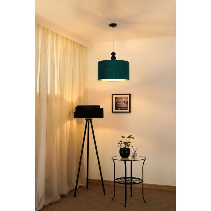Duolla - Lestenec na vrvici LYON 1xE27/15W/230V pr. 40 cm zelena