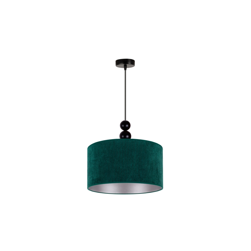 Duolla - Lestenec na vrvici LYON 1xE27/15W/230V pr. 40 cm zelena