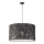 Duolla - Lestenec na vrvici MARBLE 1xE27/40W/230V pr. 45 cm črna/bela