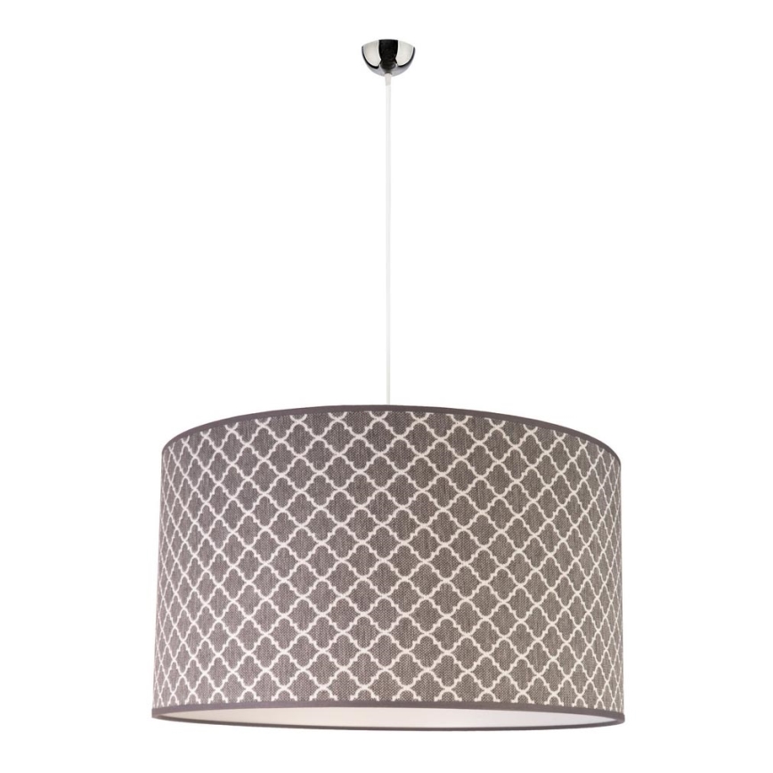 Duolla - Lestenec na vrvici MAROKO 1xE27/40W/230V pr. 45 cm siva