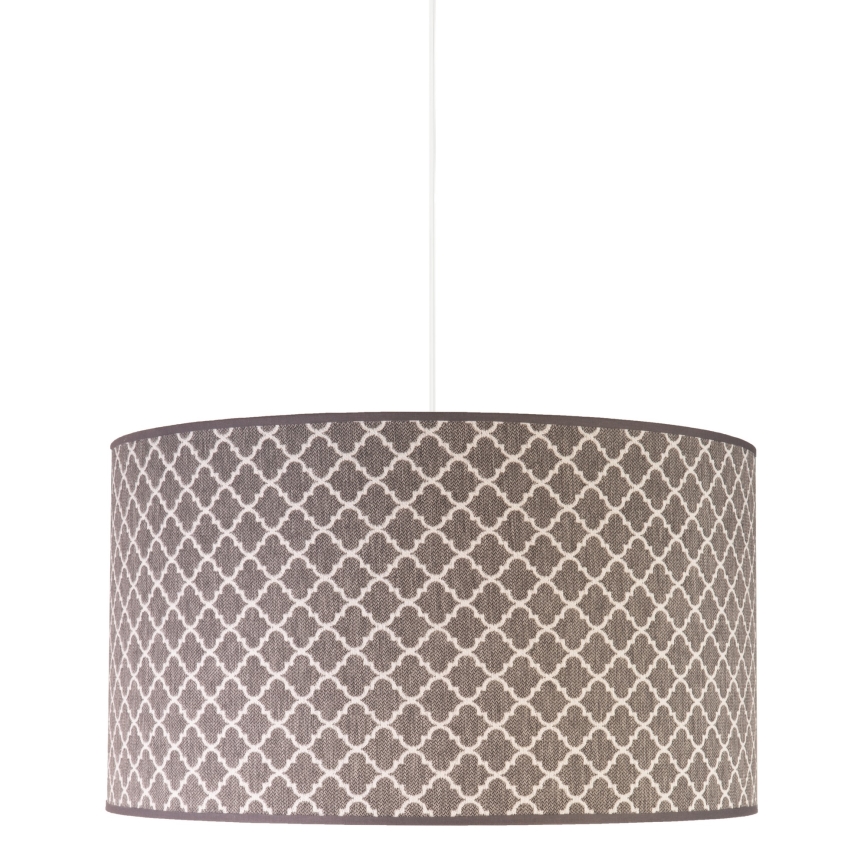 Duolla - Lestenec na vrvici MAROKO 1xE27/40W/230V pr. 45 cm siva