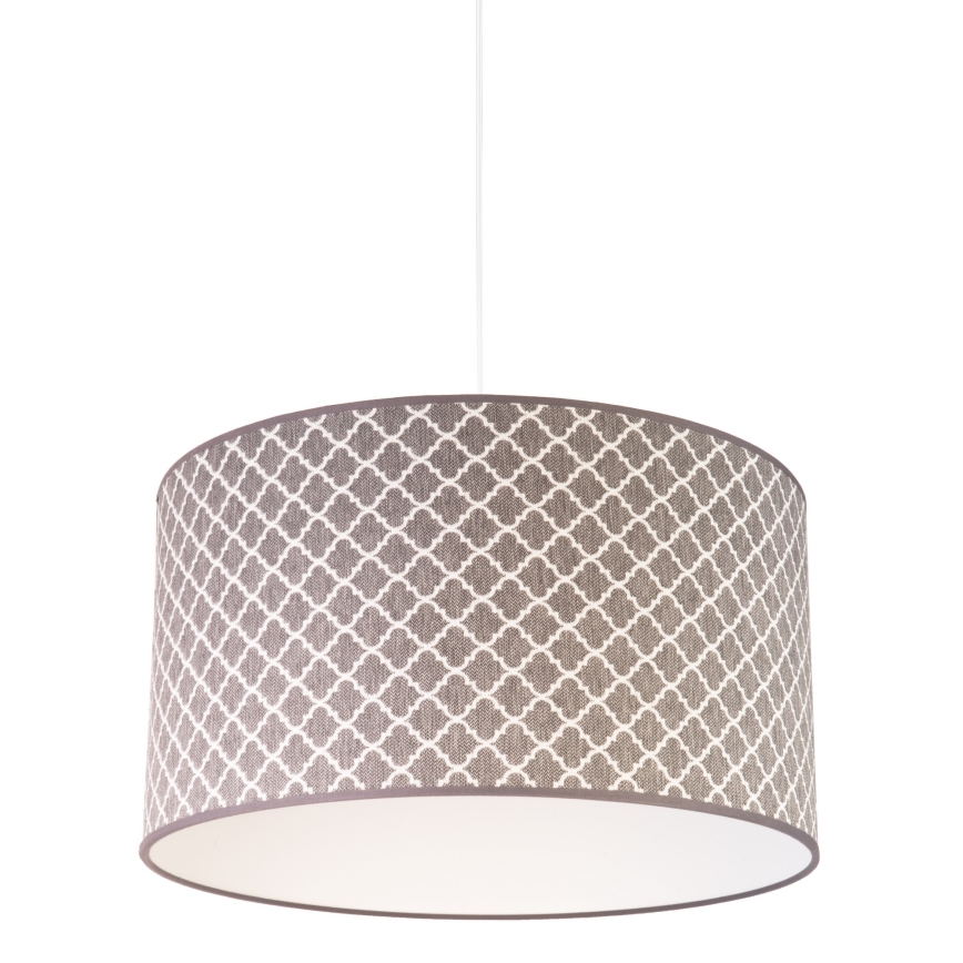 Duolla - Lestenec na vrvici MAROKO 1xE27/40W/230V pr. 45 cm siva