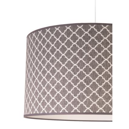 Duolla - Lestenec na vrvici MAROKO 1xE27/40W/230V pr. 45 cm siva