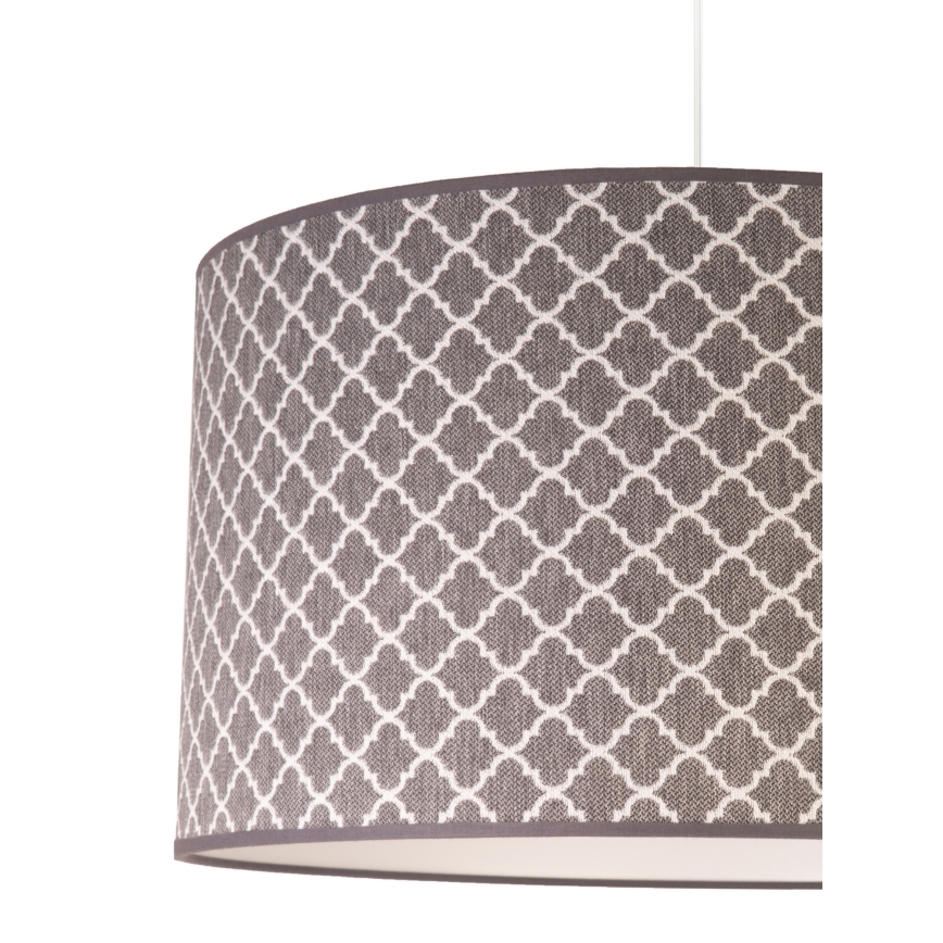 Duolla - Lestenec na vrvici MAROKO 1xE27/40W/230V pr. 45 cm siva