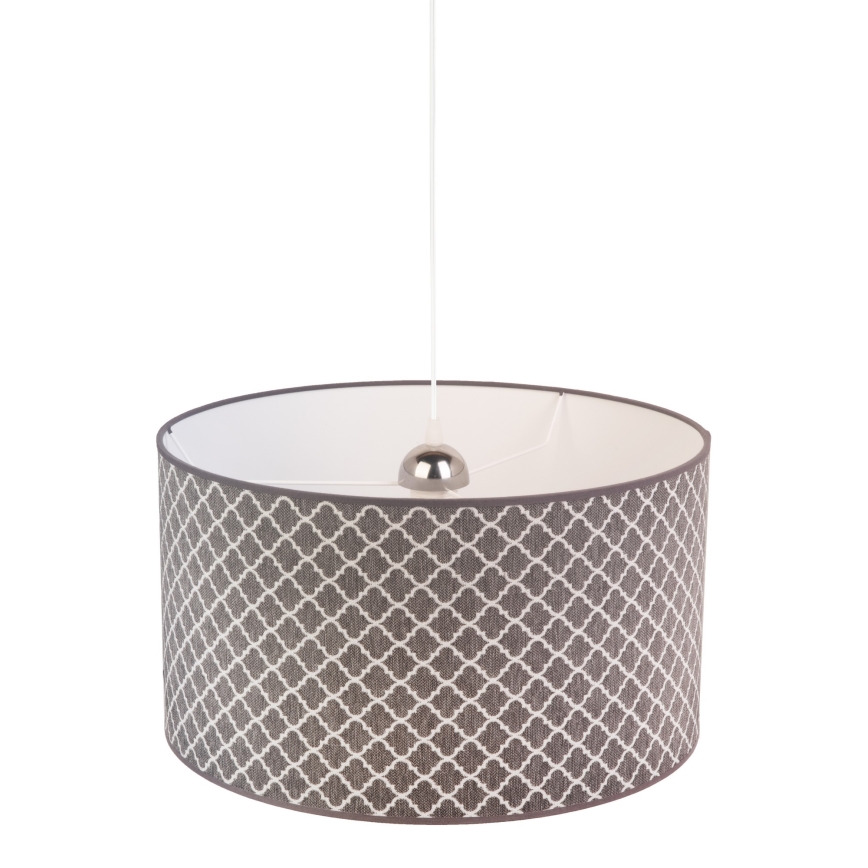 Duolla - Lestenec na vrvici MAROKO 1xE27/40W/230V pr. 45 cm siva