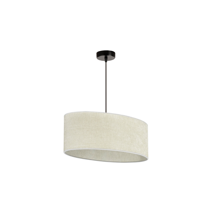 Duolla - Lestenec na vrvici OVAL 1xE27/15W/230V siv