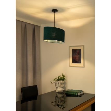 Duolla - Lestenec na vrvici OVAL 1xE27/15W/230V zelena