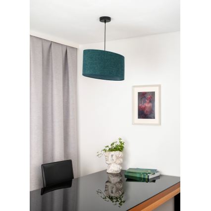 Duolla - Lestenec na vrvici OVAL 1xE27/15W/230V zelena