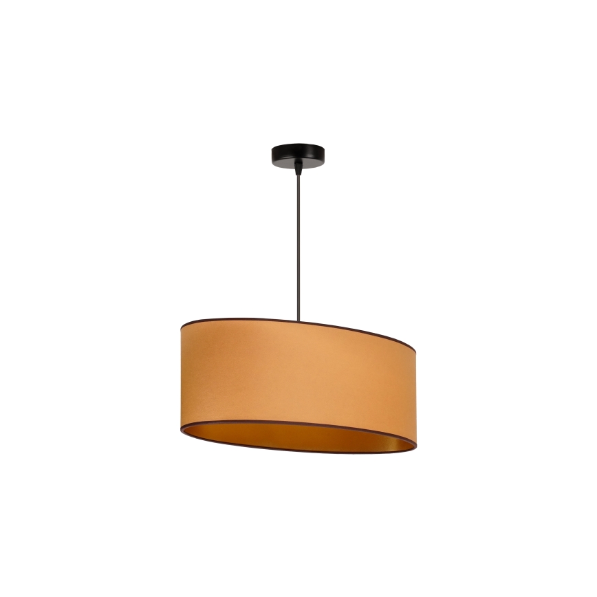 Duolla - Lestenec na vrvici OVAL VEGAN 1xE27/15W/230V rjava