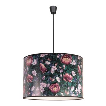 Duolla - Lestenec na vrvici PRINT L 1xE27/40W/230V pr. 45 cm cvetlice