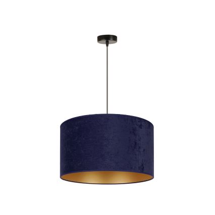 Duolla - Lestenec na vrvici ROLLER 1xE27/15W/230V pr. 40 cm modra/zlata