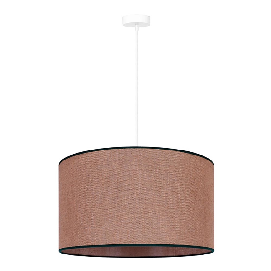 Duolla - Lestenec na vrvici ROLLER 1xE27/15W/230V pr. 40 cm rjava/črna