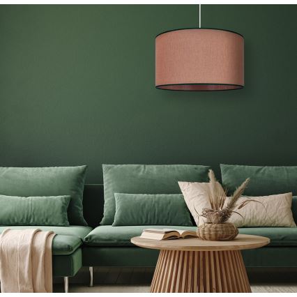 Duolla - Lestenec na vrvici ROLLER 1xE27/15W/230V pr. 40 cm rjava/črna
