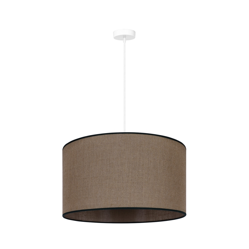 Duolla - Lestenec na vrvici ROLLER 1xE27/15W/230V pr. 40 cm rjava/črna