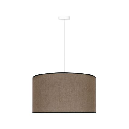 Duolla - Lestenec na vrvici ROLLER 1xE27/15W/230V pr. 40 cm rjava/črna