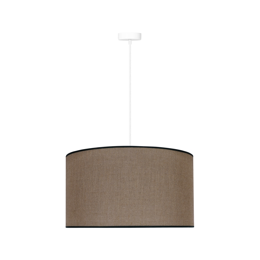Duolla - Lestenec na vrvici ROLLER 1xE27/15W/230V pr. 40 cm rjava/črna