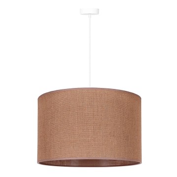 Duolla - Lestenec na vrvici ROLLER 1xE27/15W/230V pr. 40 cm rjava
