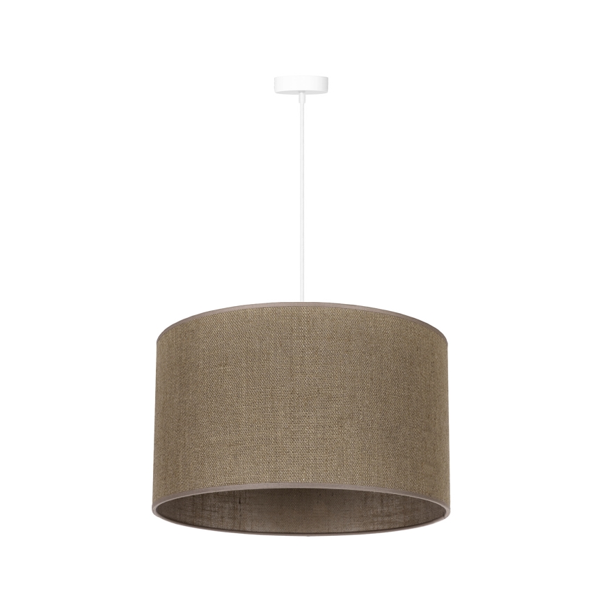 Duolla - Lestenec na vrvici ROLLER 1xE27/15W/230V pr. 40 cm rjava