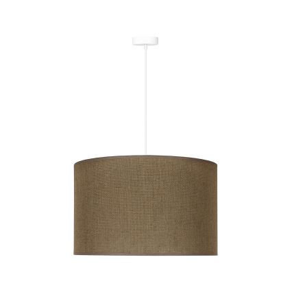 Duolla - Lestenec na vrvici ROLLER 1xE27/15W/230V pr. 40 cm rjava
