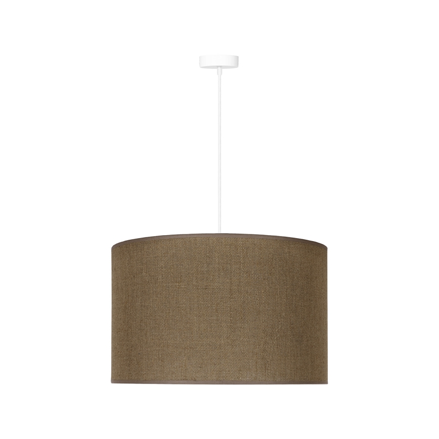 Duolla - Lestenec na vrvici ROLLER 1xE27/15W/230V pr. 40 cm rjava